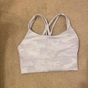 Lululemon camo Sports Bra with Strappy Back